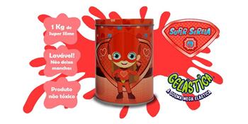 SUPER SLIME AVENTUREIROS - VERMELHO - LATÃO DA GI - GELASTICA