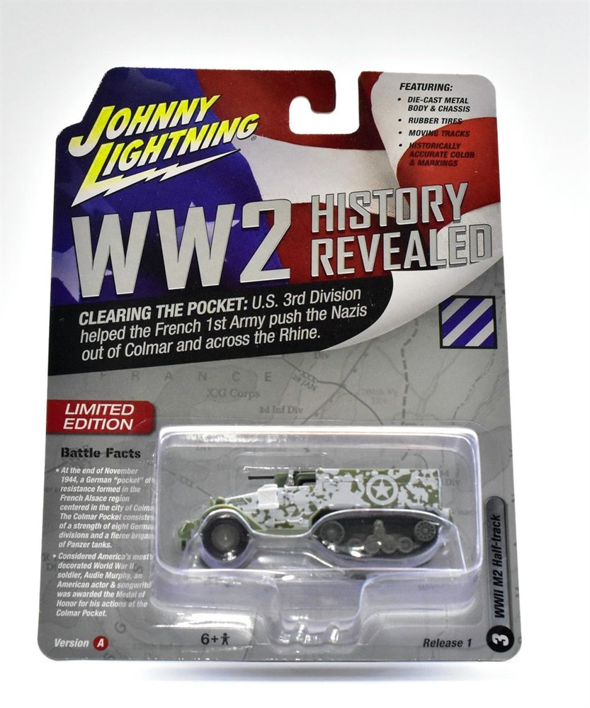 JOHNNY LIGHTNING WW2 | BLINDADO M2 HALF-TRACK 1/64