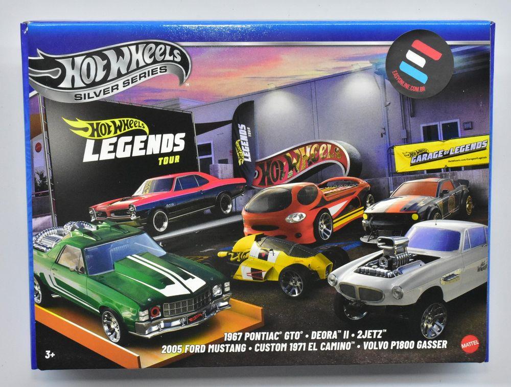 HOT WHEELS LEGENDS TOUR 2025: PACK COM 6 CARROS MINIATURA