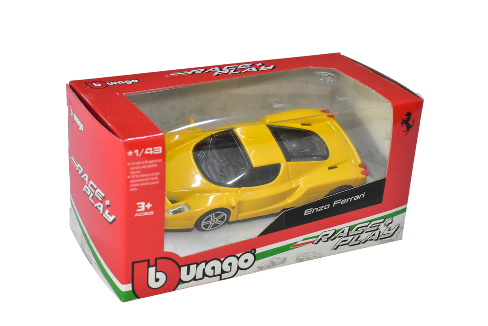 ENZO FERRARI AMARELO 1:43 BBURAGO | COLEÇÃO DE CARROS NO BRASIL