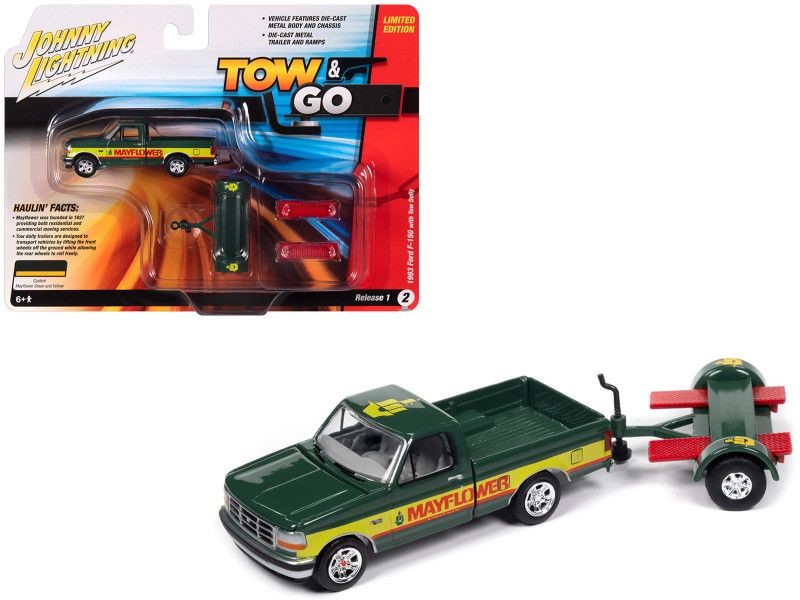 ジョニーライトニング　93 Ford F-150 Truck JOHNNY LIGHTNING 1/64 | FORD F-150 E REBOQUE MAYFLOWER