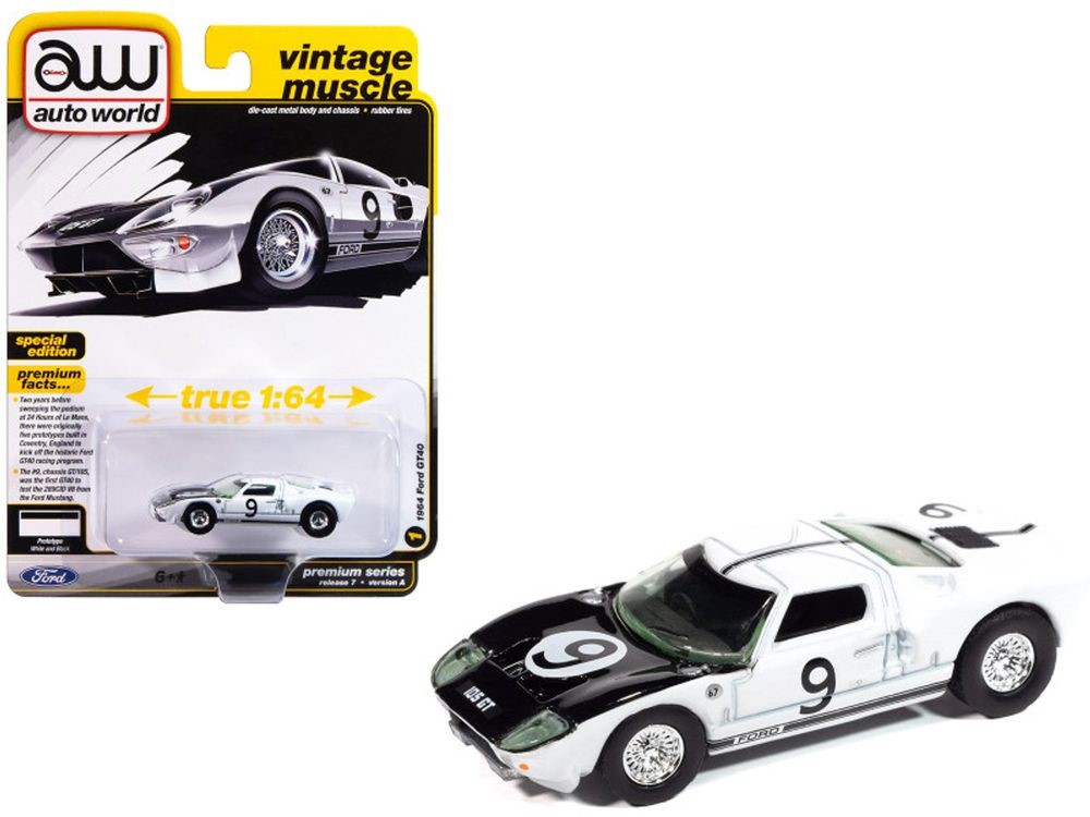 1/64 フォード GT40 ミニカー MINIATURA 1/64 AUTO WORLD 1964 FORD GT40 | COLEÇÃO DIECAST