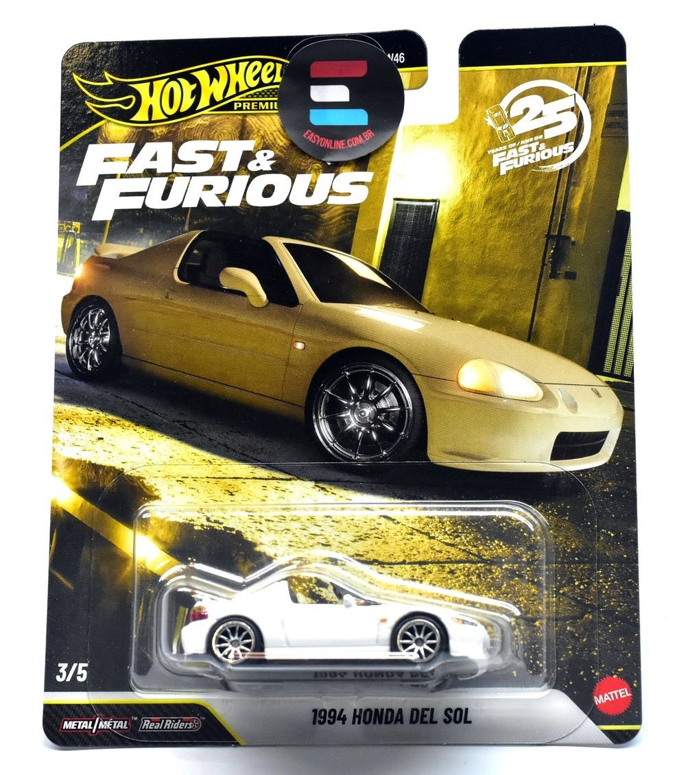1994 Honda Del Sol Fast&Furious デルソル O 1994 HONDA DEL SOL HOT WHEELS VELOZES E FURIOSOS