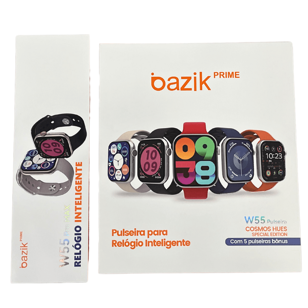 Relógio Digital Smartwatch + 5 Pulseiras - Basik W55 Pro Max