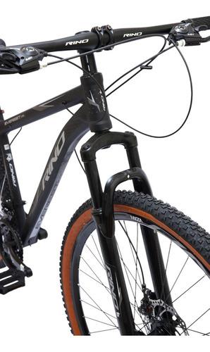 Bicicleta Aro 29 Rino Everest Xr 21v Shimano Faixa Marrom :