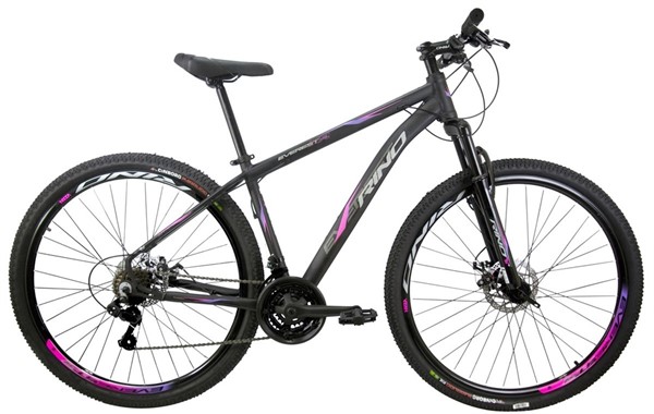Bicicleta Aro 29 Rino Everest 24v - Index Hidraulico + Trava :