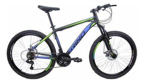 Bicicleta Aro 26 Rino Everest - 21 Vel. Cambios Shimano : Rino