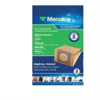 Kit 3 Saco de Pó para Aspirador Electrolux | 41044035 | A20811301