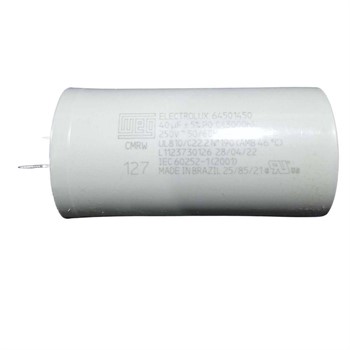Capacitor 40MF/250VAC Lavadora Electrolux - LAC09 LAC11 LAC16 LBU15 | 41014622 | 64188913