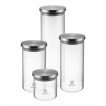 Conjunto Potes Vidro com Tampa Inox Electrolux | 41042357 | A18848101