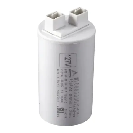 Capacitor 45uF 127V Lavadora 7kg até 16kg Brastemp Consul W10819782 W10883000 ( VERIFICAR COD NOVO W11574386)