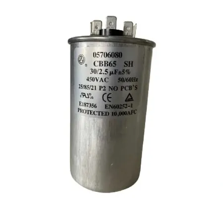 Capacitor Duplo 30+2,5uF 450VAC P2 05706080 Midea Springer Carrier