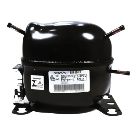Compressor Embraco EMI 60HER 1/6 HP R134A 127V W10393808 Brastemp Consul