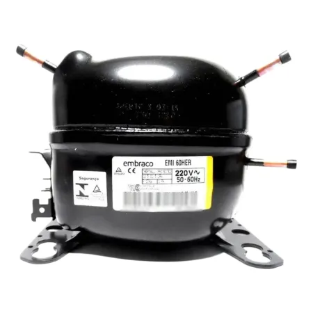 Compressor Embraco EMI 60HER 1/6 HP R134A 220V W10393809 326015799 Brastemp Consul