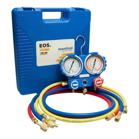 Kit Manifold Profissional com Mangueira e Maleta 1,5m R22 R134A R407 R410A