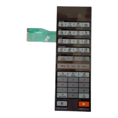 Membrana Teclado Comando 17170000A00240 Micro-ondas Midea
