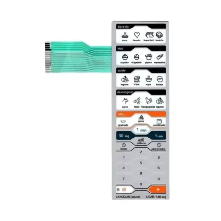 Membrana Teclado Comando 261400212060 Micro-ondas Midea
