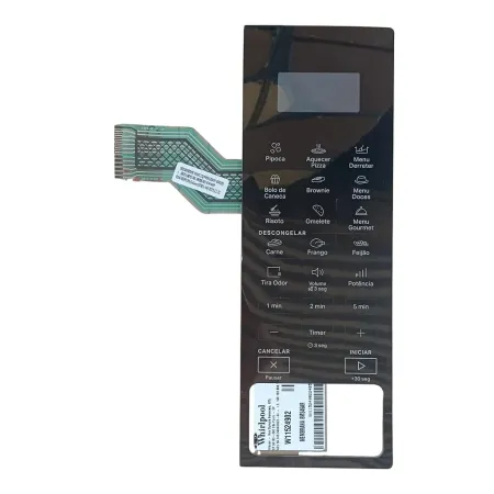 Teclado Membrana BMS46AR W11524902 Micro-ondas Brastemp Consul
