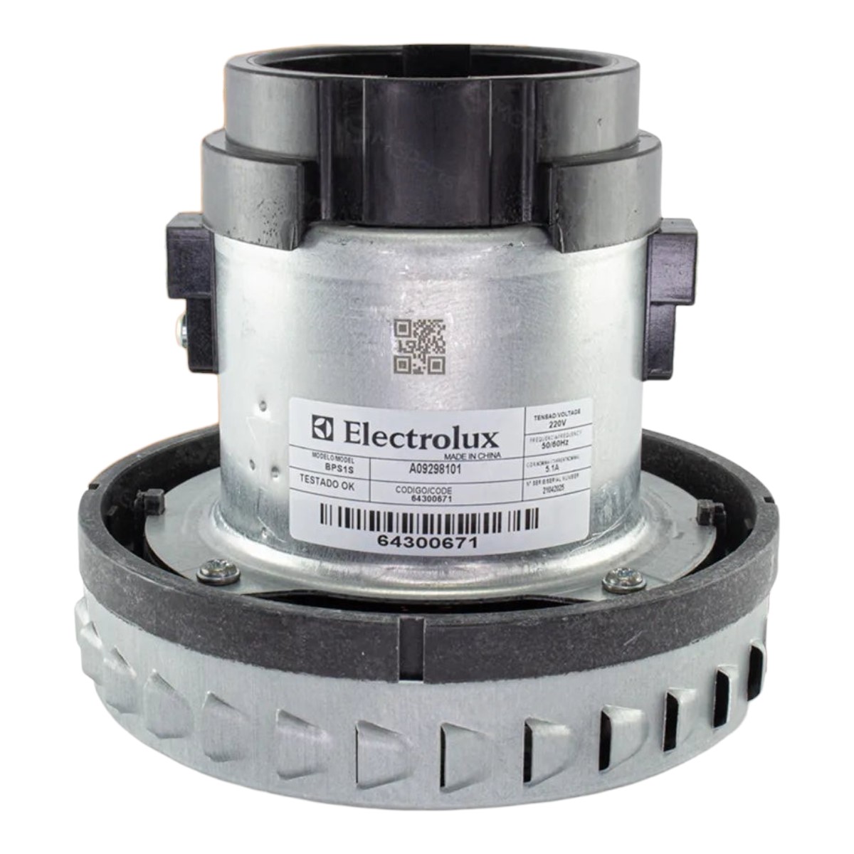 Motor By Pass Alumínio Aspirador de Pó Electrolux 220V - FLEXN FLEXS | 41028037 | 64502878