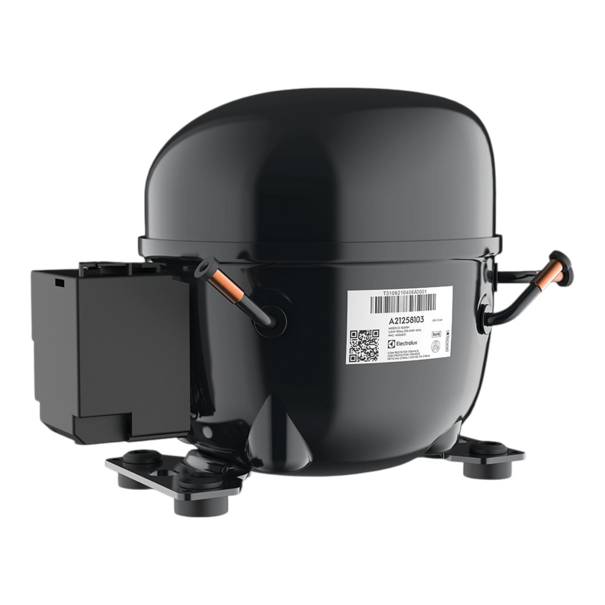 Compressor EL100H 1/3 R134A 220-240V Geladeira Electrolux - DF80 DF80X DT80X H400C | 41050031 | A21258103