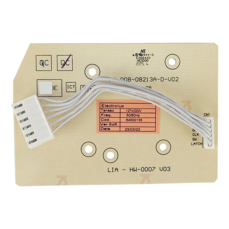 Placa Interface Lavadora Electrolux - LT11F LT12F LT15F LTC10 | 41004286 | 64500135