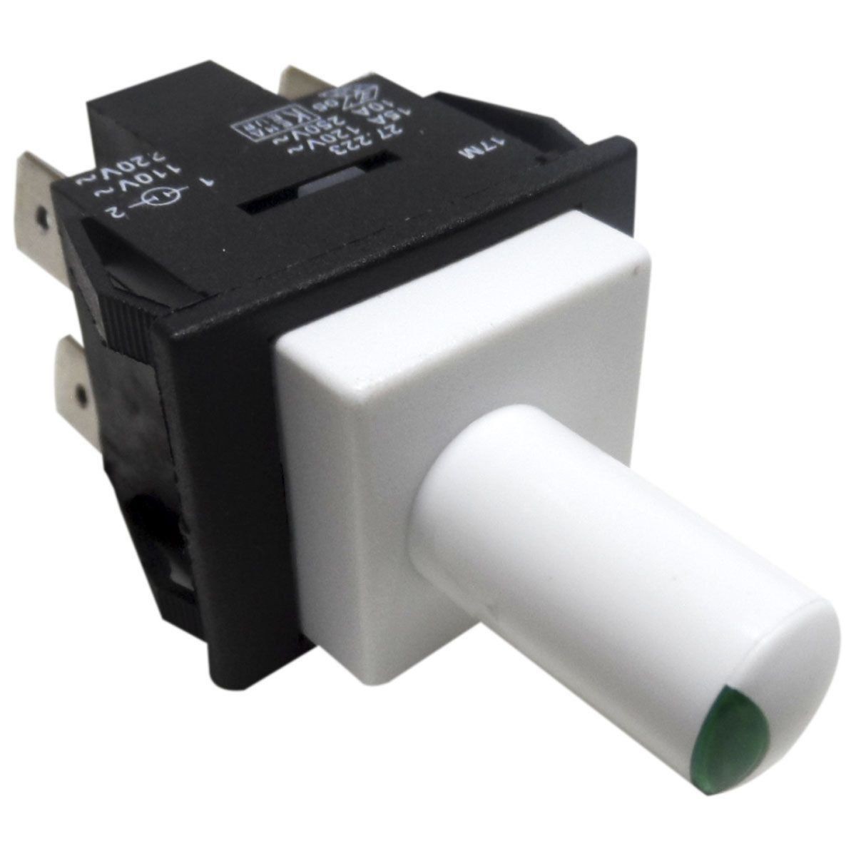 Interruptor Branco com Lâmpada Freezer Electrolux - F210 FE22 FE26 FFE24 | 41013786 | 64491701