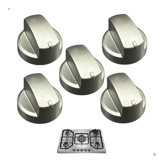 Botão Prata Cooktop Electrolux - GC75P GF75X GT60X GT75X | 41023498 | A07974501