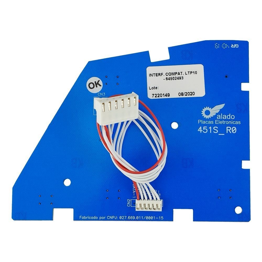 Placa Interface Lavadora Electrolux - LTP10 | 41024469 | 64502493