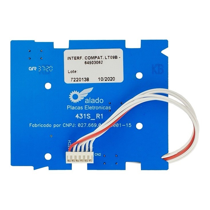 Placa Interface LED Azul Lavadora Electrolux - LT09B | 41029007 | 64503062