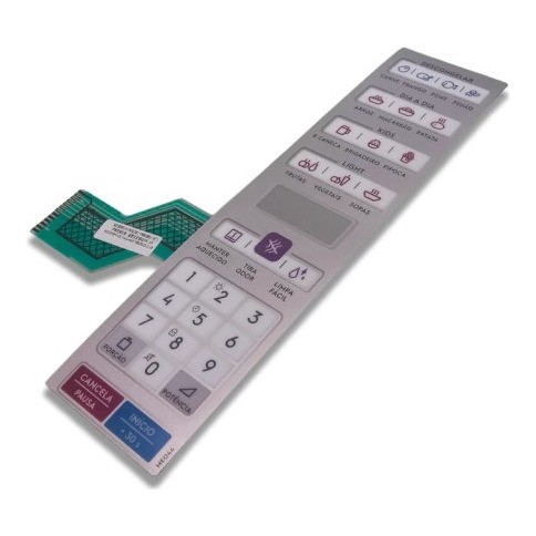 Membrana Painel Controle MEO42 Micro-ondas Electrolux - MEO44 | 41036968 | A06414801