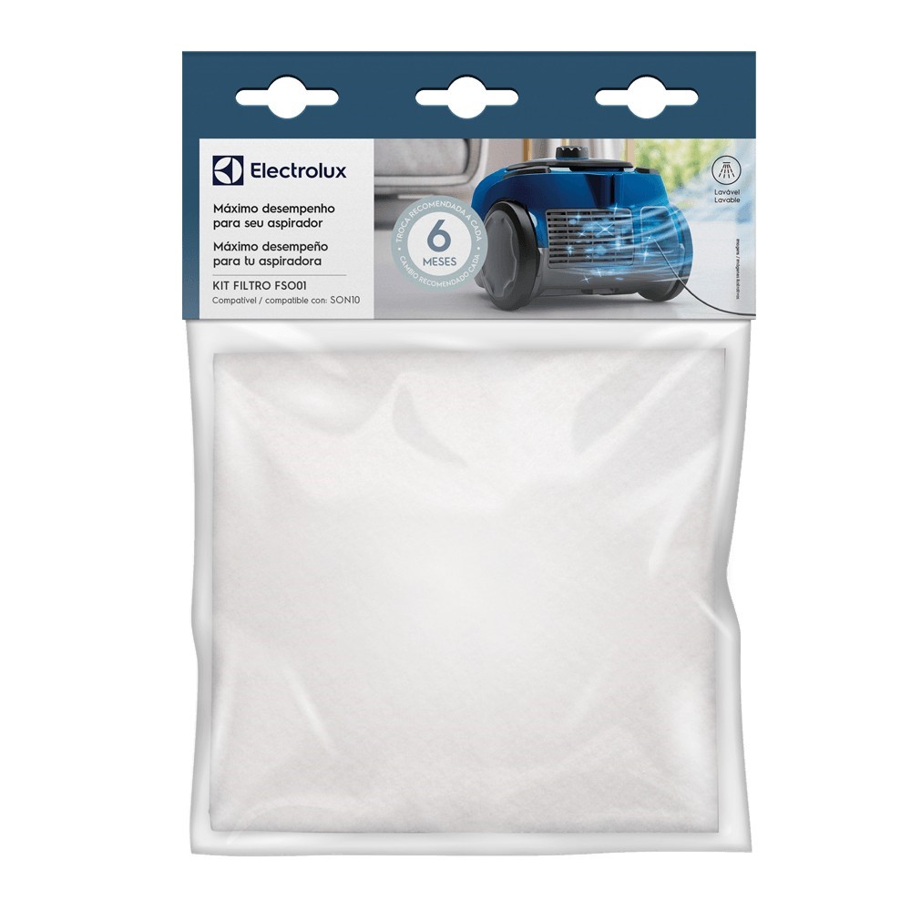 Kit FSO01 2 Filtros SON10 Aspirador de Pó Electrolux - SON10 | 41042341 | A18834001