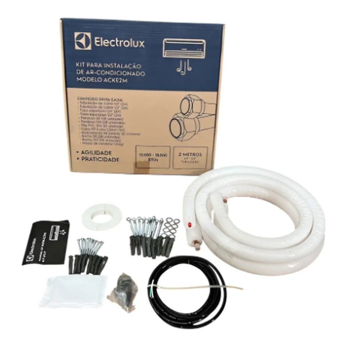 ACKE2P Kit Instalação de Ar Cond Electrolux - BI09F BE09F B09F BI09R | 41049268 | A26241401