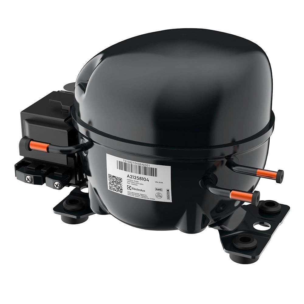 Compressor EL60H 1/5 R134A Geladeira Electrolux - TF39S TF39 DF35X DF35A | 41050032 | A21258104