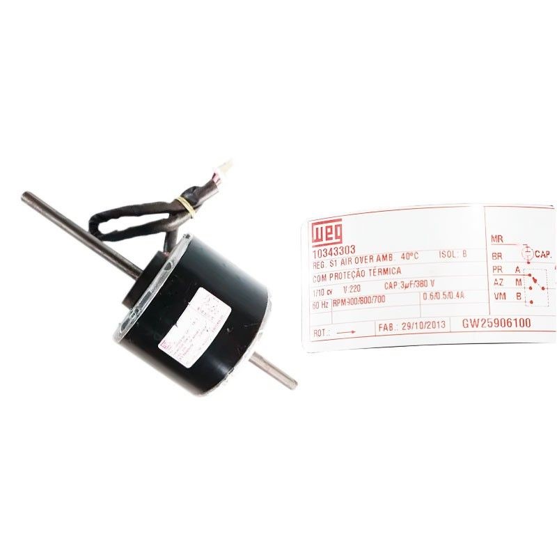 Motor Ventilador Janela GWRAC 12000 Btus GW25906100 Springer