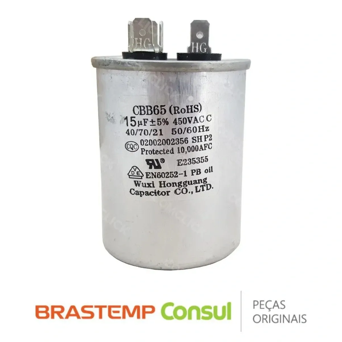 Capacitor 15uF 450VAC W10476711 Consul