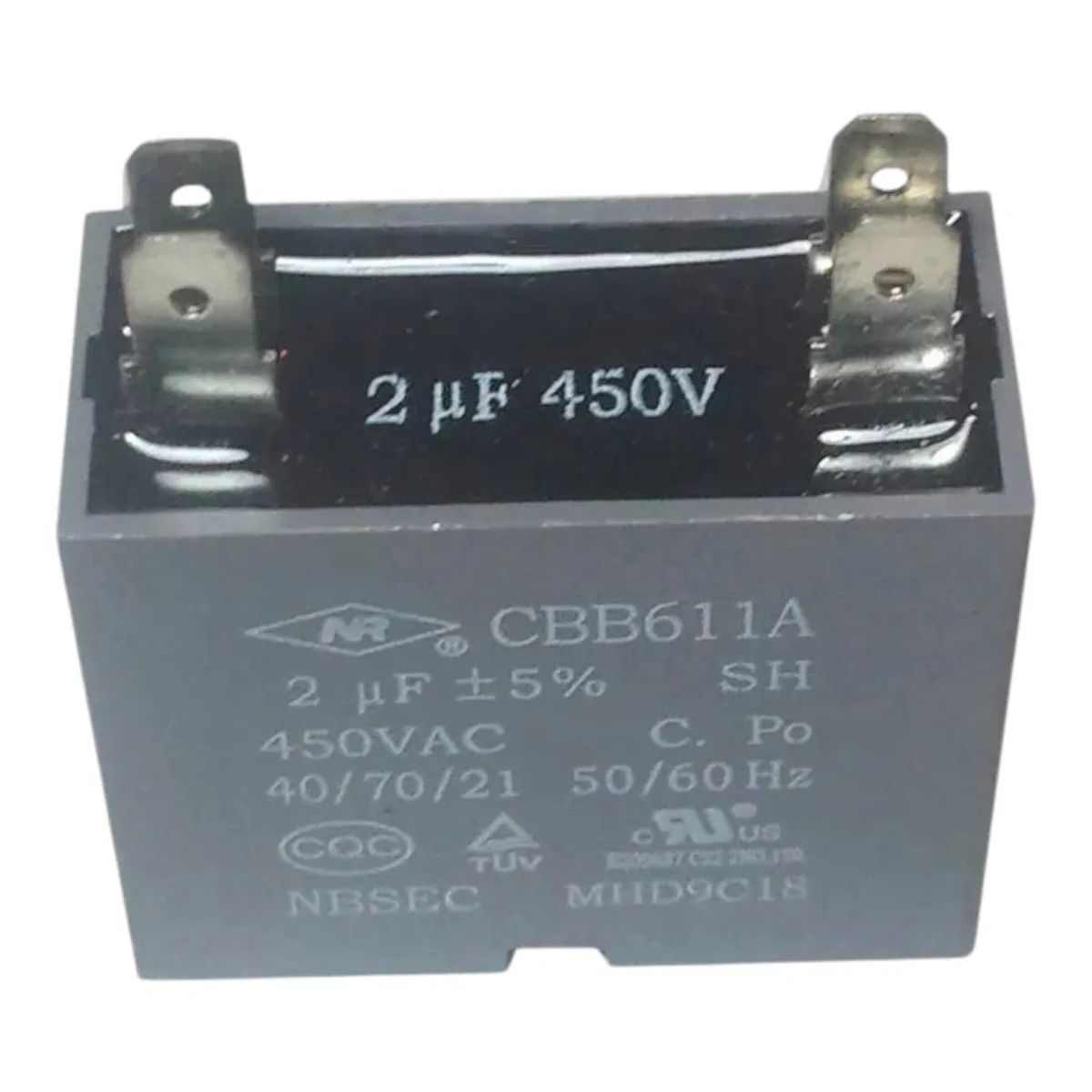 Capacitor 2uF 450VAC CBB61 33010025 Gree