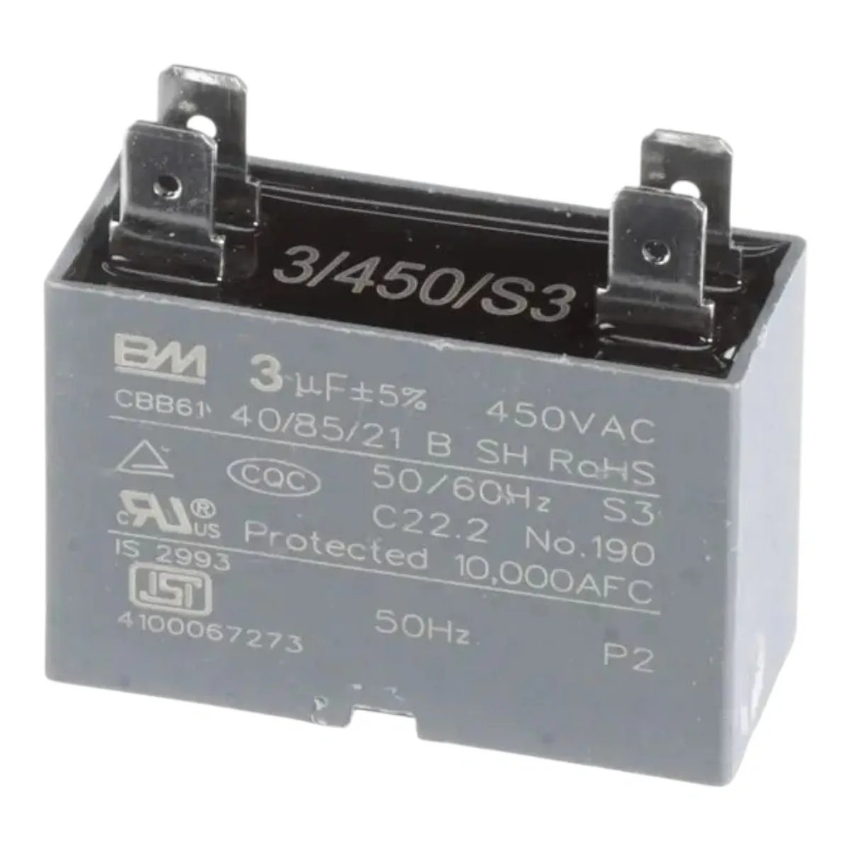 Capacitor 3uF 450VAC P2 17400101A00484 Springer Carrier