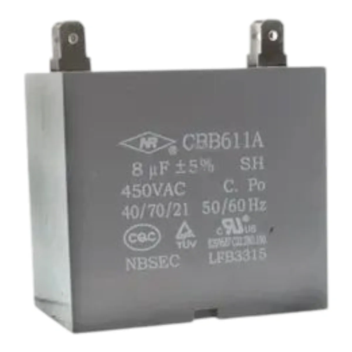 Capacitor CBB611A 8uF 450VAC 33010014 Gree