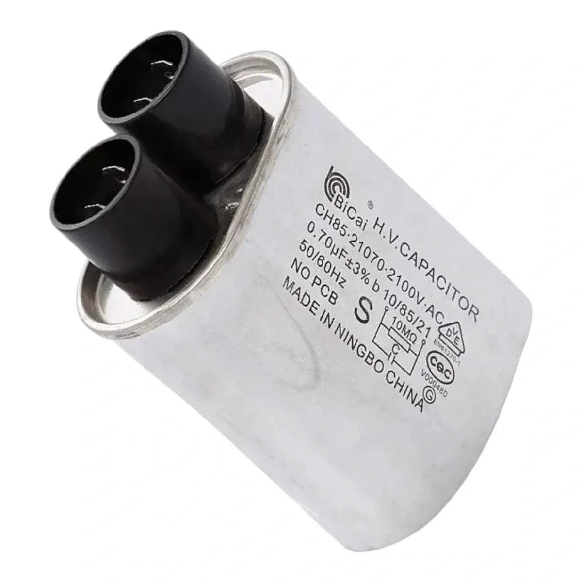 Capacitor CH85 0.70uF 2100VAC W10563572 Micro-ondas Brastemp Consul