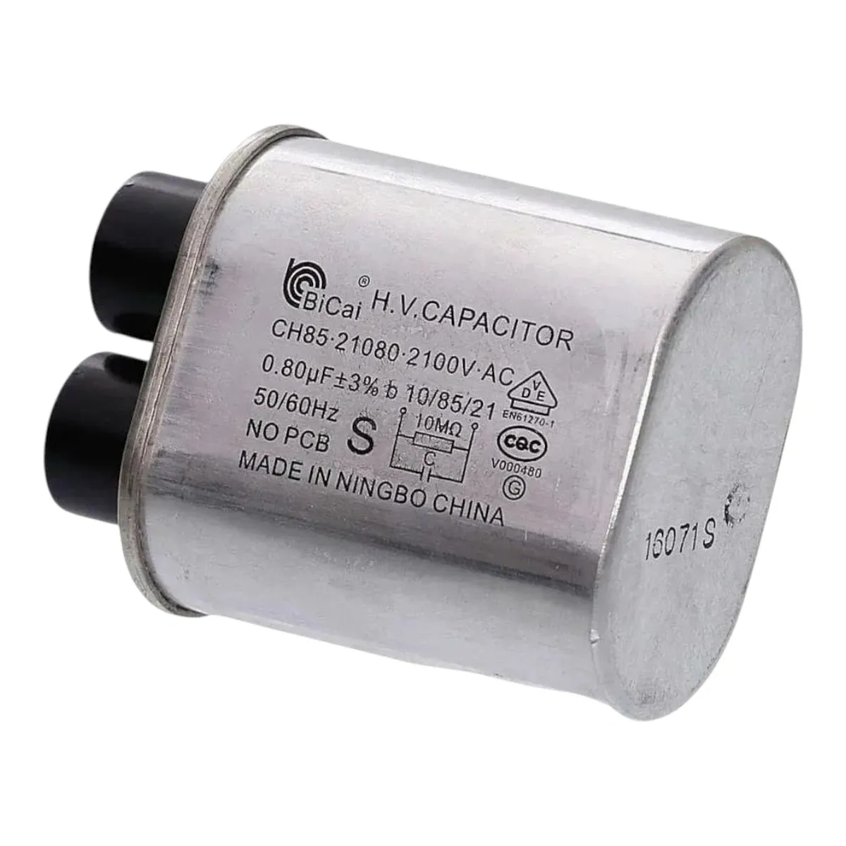 Capacitor CH85 0.80uF 2100VAC W10313478 Micro-ondas Brastemp Consul