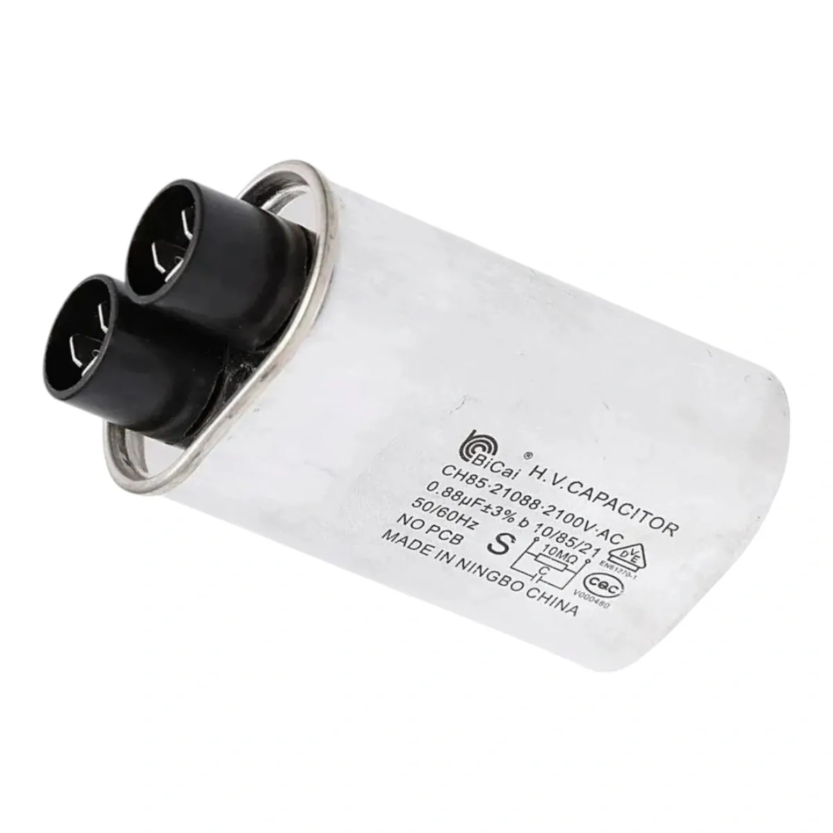 Capacitor CH85 0.88uF 2100VAC W10253932 Micro-ondas Brastemp Consul