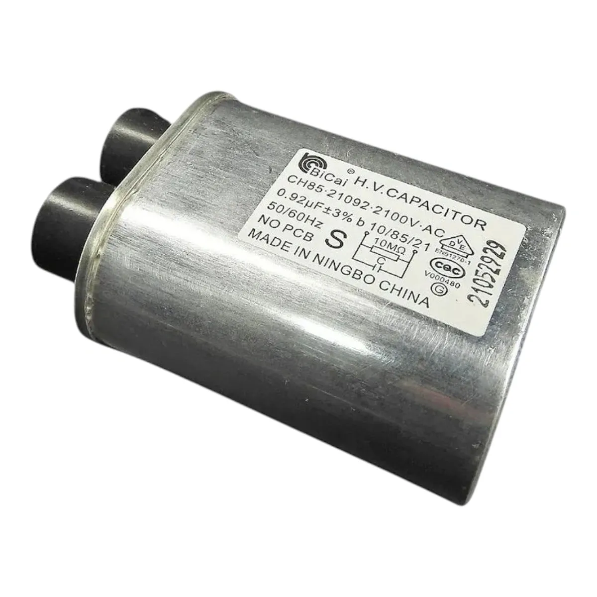 Capacitor CH85 0.92uF 2100VAC 326051080 Micro-ondas Brastemp Consul