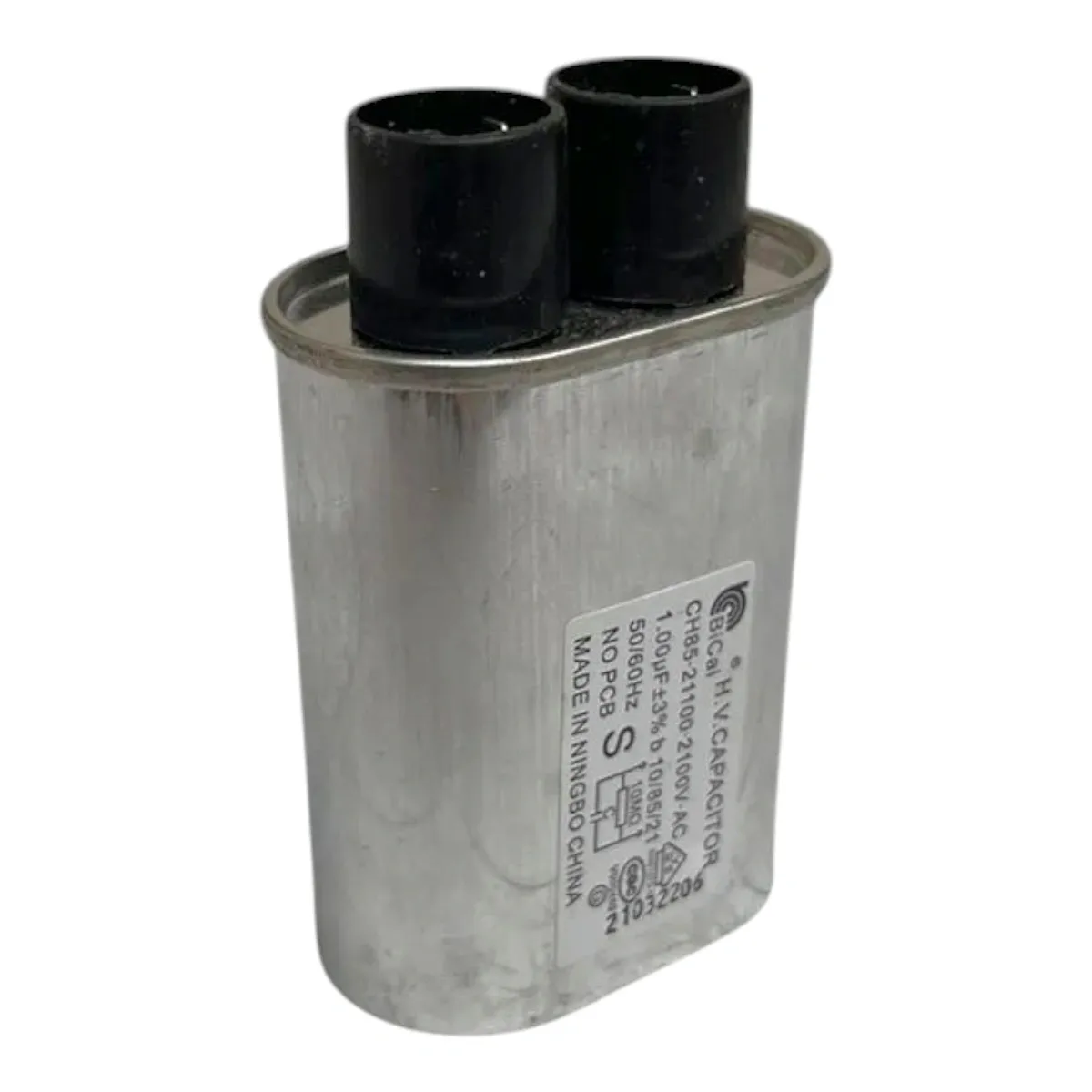 Capacitor CH85 1,0uF 2100V Micro-ondas 127V 30L 251200701308 Midea ( VERIFICAR SUBSTITUTA 17470000000694)