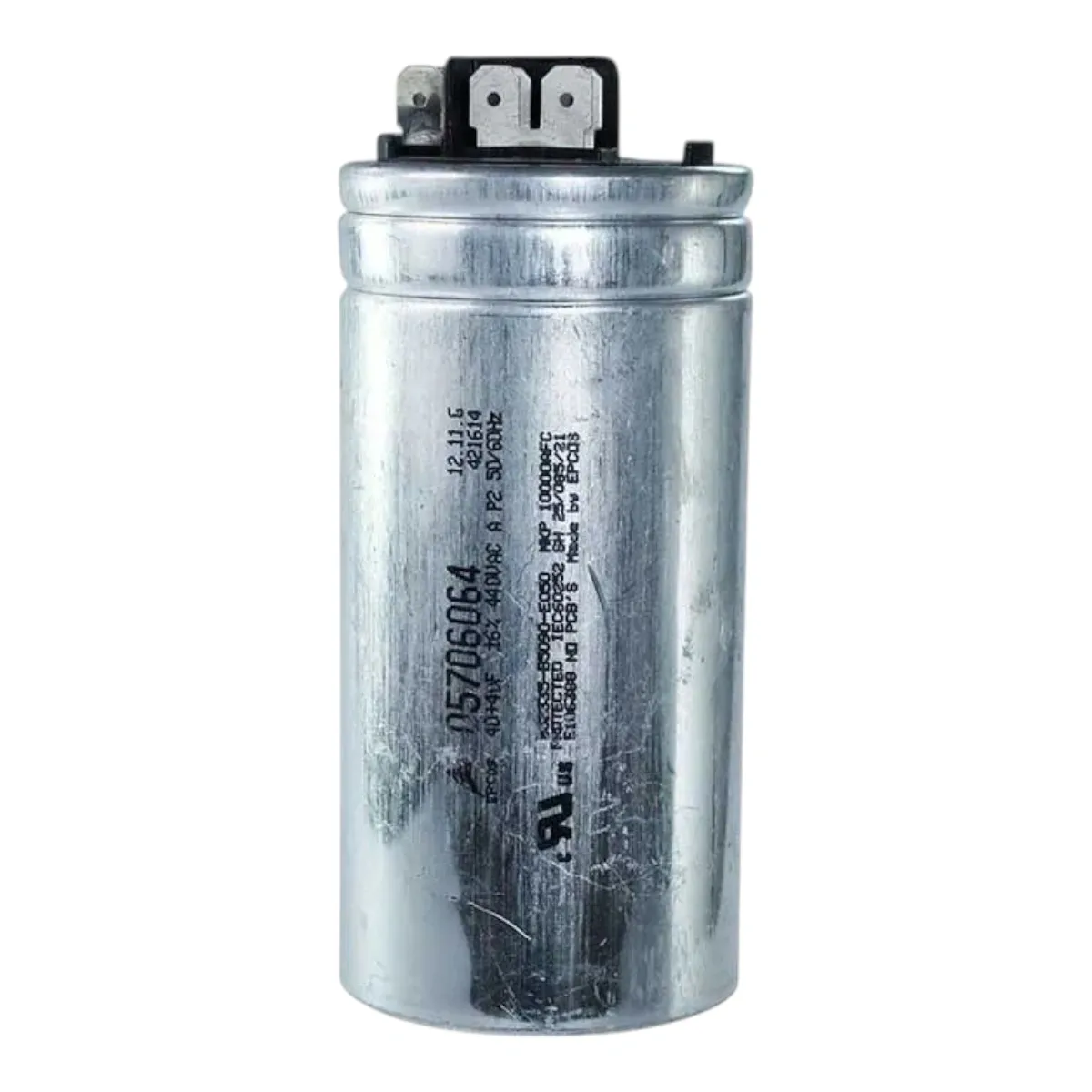 Capacitor Duplo 40+4uF 440VAC 05706064 P2 Springer Carrier
