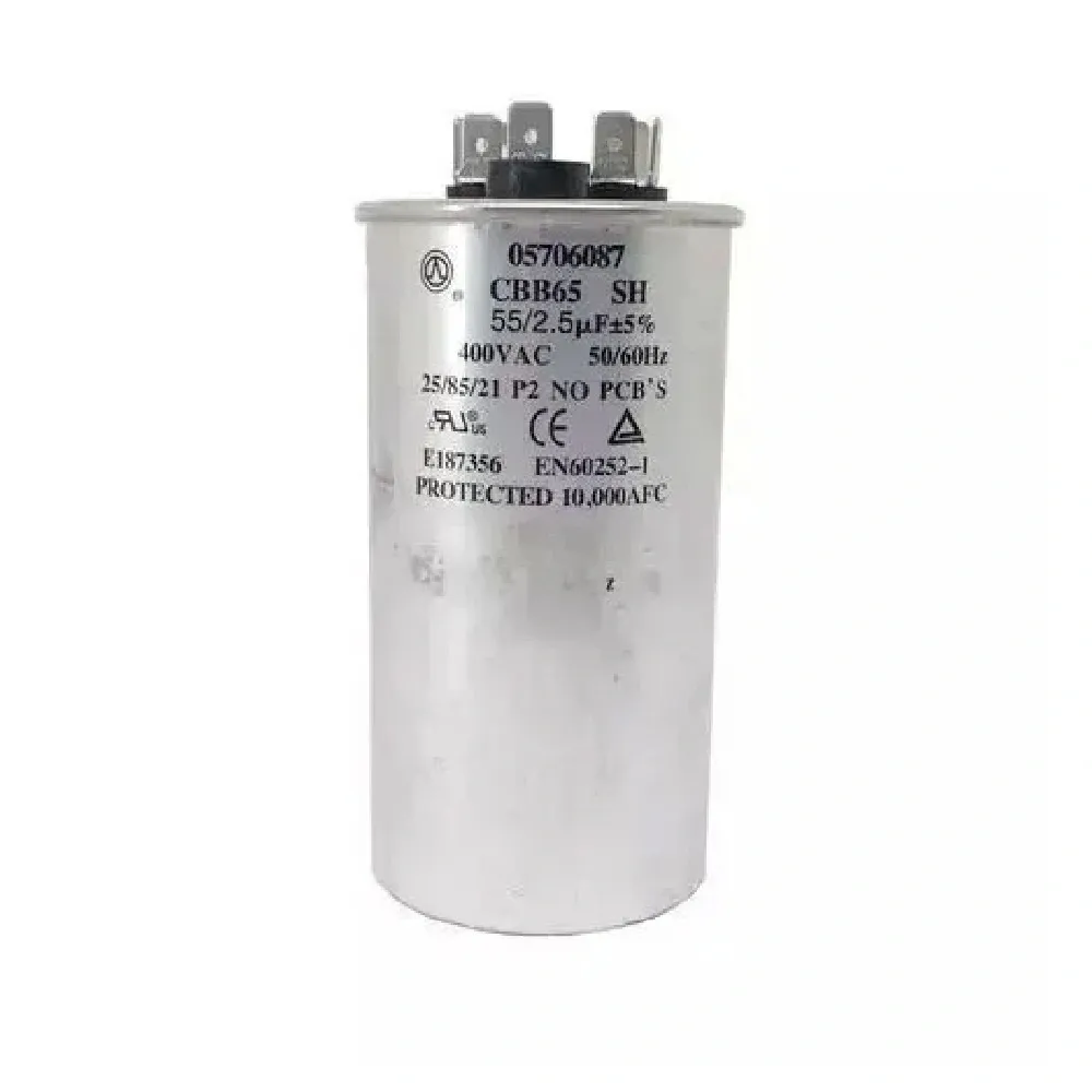 Capacitor Duplo 55+2,5uF 400V 05706087 Midea Springer Carrier
