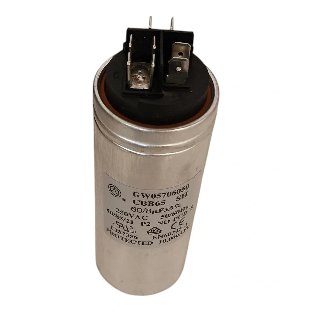Capacitor Duplo 60+8uF 250VAC P2 GW05706050 Springer Carrier