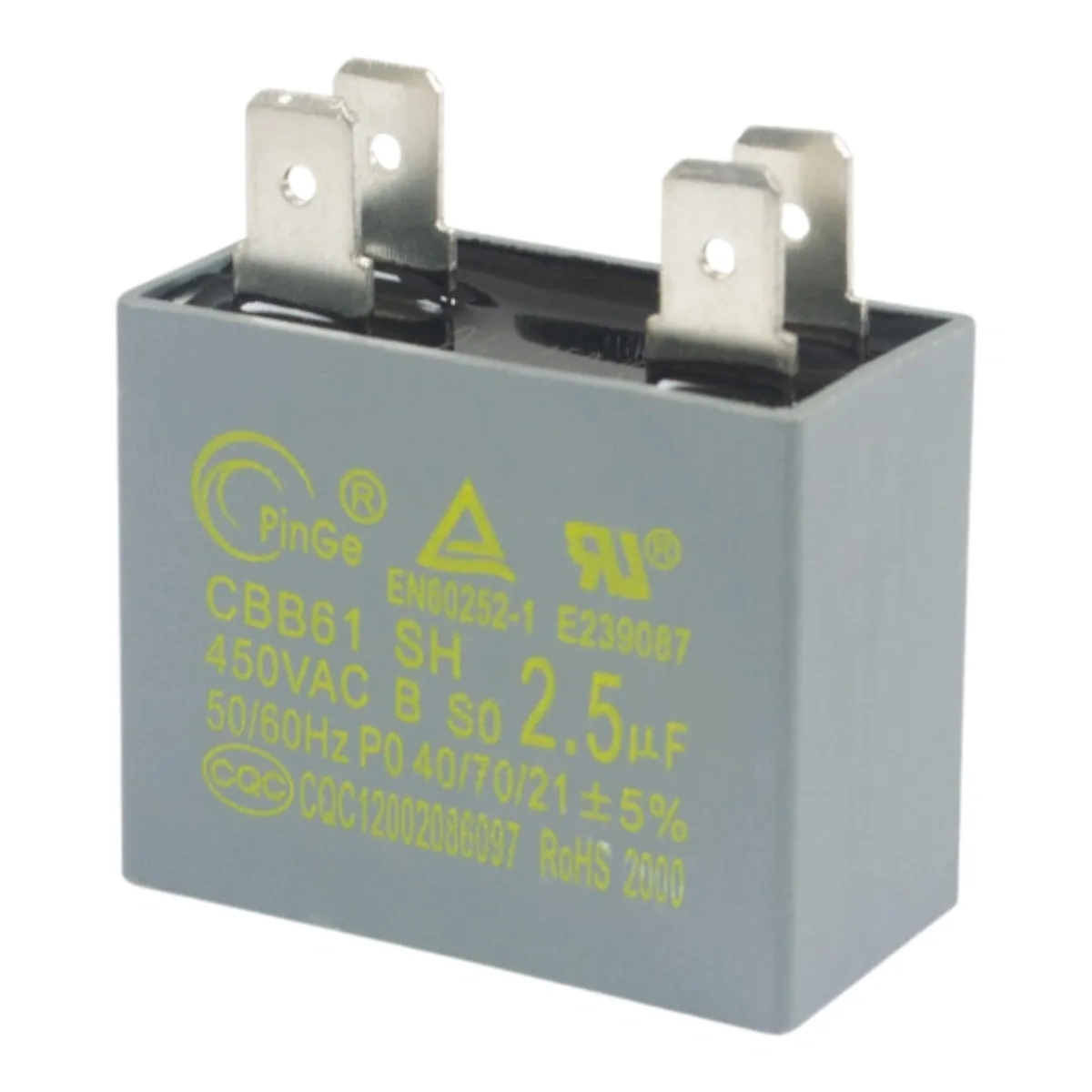 Capacitor motor 2,5 uF 450 V (condensador hi-wall 12k/18k 220 V) Midea 17400101000083