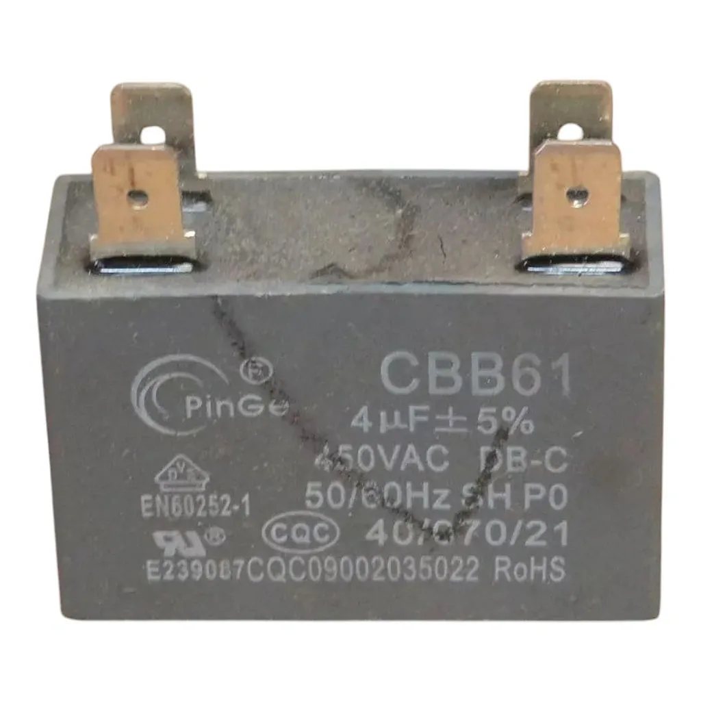 Capacitor Motor 4uF 450VAC 202401100407 Midea Springer Carrier