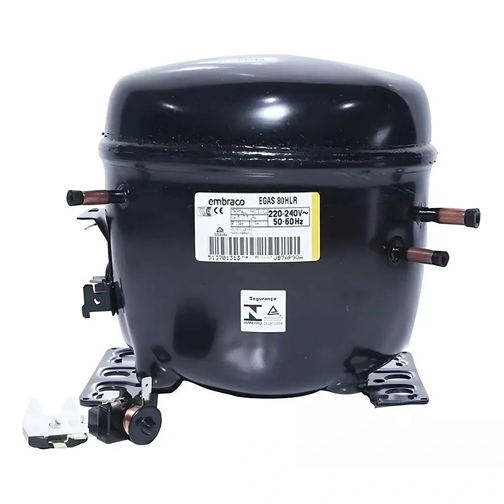 Compressor Embraco EGAS 80CLP 1/4 HP R600A 220V W11606670 Brastemp Consul