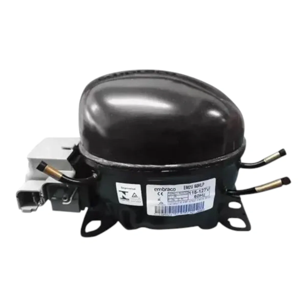 Compressor Embraco EM2U 60HLP 1/5 HP R134A 127V W10798744 Brastemp Consul
